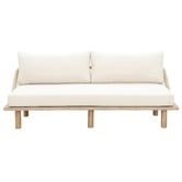 Temple &amp; Webster Bilgola Acacia Wood Outdoor Daybed &amp; Lounge Chair Set