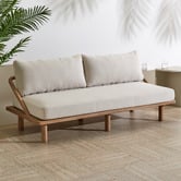 Temple &amp; Webster Bilgola Acacia Wood Outdoor Daybed &amp; Lounge Chair Set