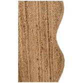 Temple &amp; Webster Natural Nancy Hand-Woven Jute &amp; Coir Scalloped Rug
