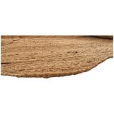 Temple &amp; Webster Natural Nancy Hand-Woven Jute &amp; Coir Scalloped Rug