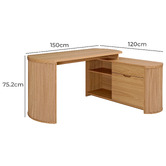Temple &amp; Webster Juno Corner Desk