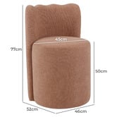 Temple &amp; Webster 2 Piece Elsie Upholstered Dressing Table &amp; Chair Set
