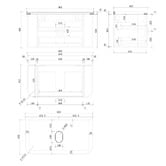 Temple &amp; Webster Delphi 900mm Wall Hung Single Vanity