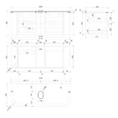 Temple &amp; Webster Delphi 1200mm Wall Hung Single Vanity