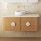Temple &amp; Webster Delphi 1200mm Wall Hung Single Vanity