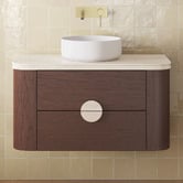 Temple &amp; Webster Delphi 900mm Wall Hung Single Vanity