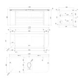 Temple &amp; Webster Modena 1200mm Wall Hung Single Vanity