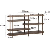Temple &amp; Webster Betty 5 Tier Bookcase
