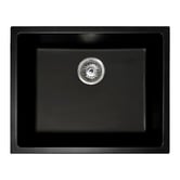 Temple &amp; Webster Carson Classic Gooseneck Pull-Out Kitchen Mixer &amp; Granite Sink Package
