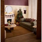 Temple &amp; Webster Long Velvet Bow Christmas Garland