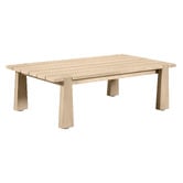 Temple &amp; Webster Crescent Eucalyptus Wood Outdoor Coffee Table