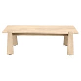 Temple &amp; Webster Crescent Eucalyptus Wood Outdoor Coffee Table