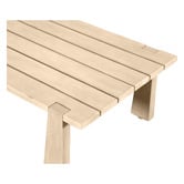 Temple &amp; Webster Crescent Eucalyptus Wood Outdoor Coffee Table