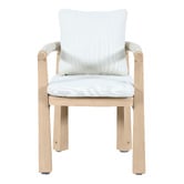 Temple &amp; Webster Crescent Eucalyptus Wood Outdoor Dining Chair