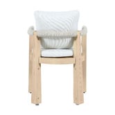 Temple &amp; Webster Crescent Eucalyptus Wood Outdoor Dining Chair