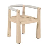 Temple &amp; Webster Crescent Eucalyptus Wood Outdoor Dining Chair