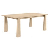 Temple &amp; Webster Crescent Eucalyptus Wood Outdoor Dining Table
