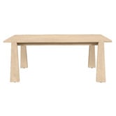 Temple &amp; Webster Crescent Eucalyptus Wood Outdoor Dining Table
