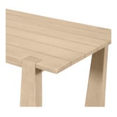 Temple &amp; Webster Crescent Eucalyptus Wood Outdoor Dining Table
