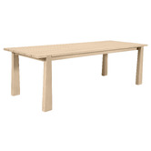 Temple &amp; Webster Crescent Eucalyptus Wood Outdoor Dining Table