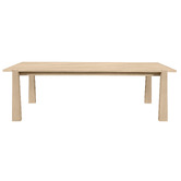 Temple &amp; Webster Crescent Eucalyptus Wood Outdoor Dining Table