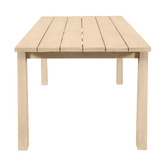 Temple &amp; Webster Crescent Eucalyptus Wood Outdoor Dining Table