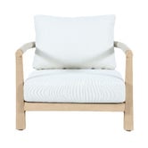 Temple &amp; Webster 6 Seater Crescent Eucalyptus Wood Outdoor Lounge Set