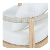 Temple &amp; Webster 6 Seater Crescent Eucalyptus Wood Outdoor Lounge Set
