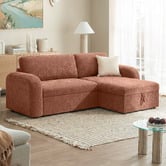 Temple &amp; Webster Maia 4 Seater Double Sofa Bed with Reversible Chaise