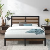 Temple &amp; Webster Kinsley Bed Frame &amp; Luxury Pocket Spring Mattress Set