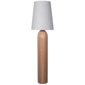 Temple &amp; Webster Briar Rubberwood Floor Lamp