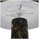 Temple &amp; Webster Ember Chocolate Marble 2-Light Table Lamp