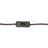 Temple &amp; Webster Ember Chocolate Marble 2-Light Table Lamp