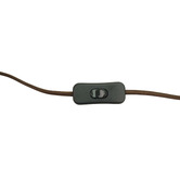 Temple &amp; Webster Riva Chocolate Marble Table Lamp