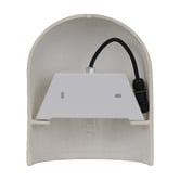 Temple &amp; Webster Sia White Ceramic Outdoor Wall Light