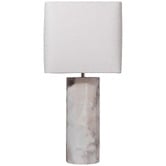 Temple &amp; Webster Petra White Alabaster Table Lamp