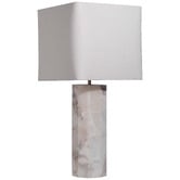 Temple &amp; Webster Petra White Alabaster Table Lamp