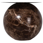 Temple &amp; Webster Riva Chocolate Marble Table Lamp