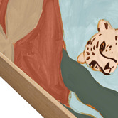 Temple &amp; Webster Leopard of Leisure Framed Canvas Wall Art