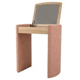 Temple &amp; Webster 2 Piece Elsie Upholstered Dressing Table &amp; Chair Set