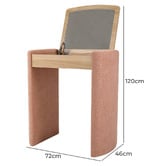 Temple &amp; Webster 2 Piece Elsie Upholstered Dressing Table &amp; Chair Set