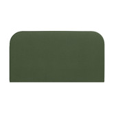Temple &amp; Webster Forest Green Alpha Velvet Bedhead