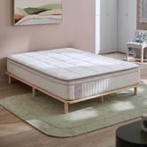 Temple &amp; Webster Monty Bed Base &amp; The Luxe Hybrid Mattress Set