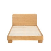 Temple &amp; Webster Peyton Oak Wood Bed
