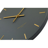 One Six Eight London Charcoal Luca Silent Wall Clock