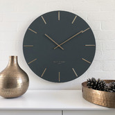 One Six Eight London Charcoal Luca Silent Wall Clock