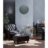 One Six Eight London Charcoal Luca Silent Wall Clock