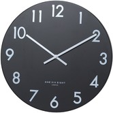 One Six Eight London Black Jackson Silent Wall Clock