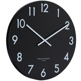 One Six Eight London Black Jackson Silent Wall Clock