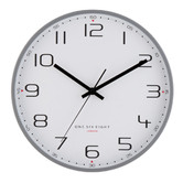 One Six Eight London Cool Grey Carmen Metal Wall Clock